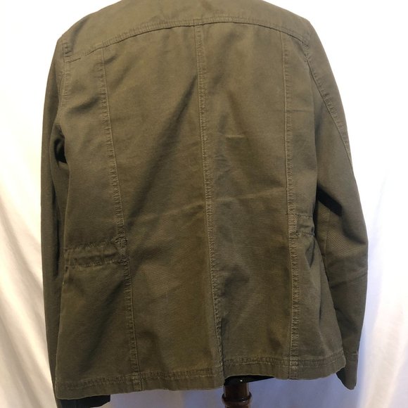 Merona Olive Army Green Military Utility Jacket - Picture 4 of 6